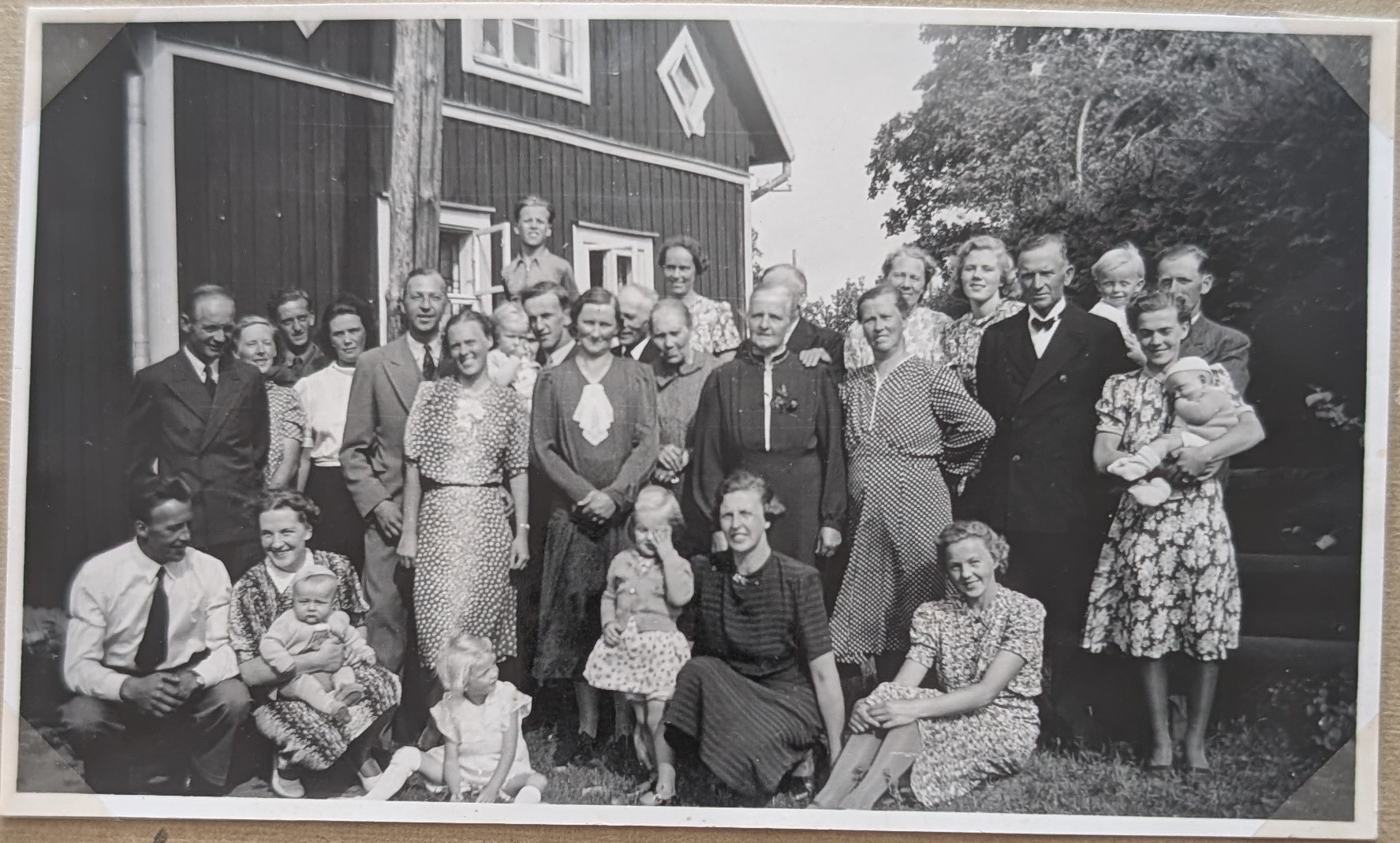 Familjesamling på Berghem